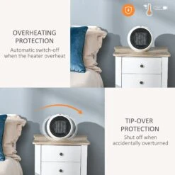 HOMCOM Small Space Heater, Ceramic Heater W/ 3 Heating Mode Adjustable Temperature 14 HOMCOM Small Space Heater, Ceramic Heater W/ 3 Heating Mode Adjustable Temperature -Home Furnishing Serie Shop 06bfb1c76893a44c9ab471355125f548