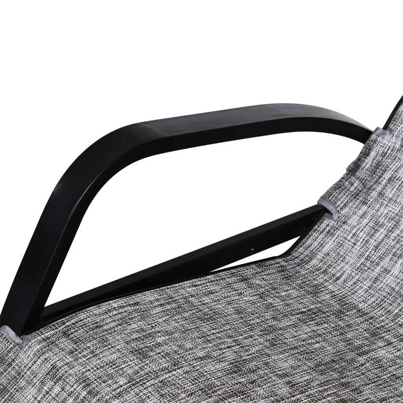 Outsunny Rocking Chair - Light Grey 9 Outsunny Rocking Chair - Light Grey - Image 9