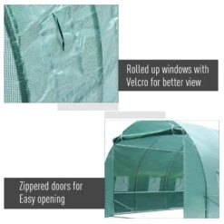 Outsunny Galvanised Steel Walk-in Greenhouse 6 X 3M Green 13 Outsunny Galvanised Steel Walk-in Greenhouse 6 X 3M Green -Home Furnishing Serie Shop 0dsf1417dc40b25e9
