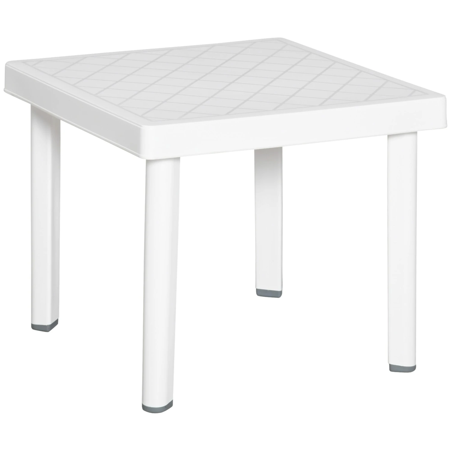 Outsunny Patio End Table - White 1 Outsunny Patio End Table - White