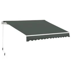 Outsunny Retractable Sun Shade 3.5 X 2.5m - Grey