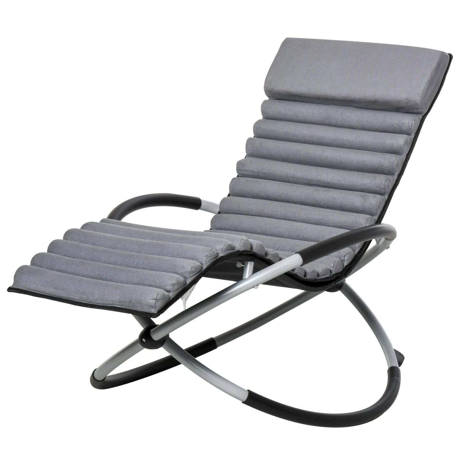 Outsunny Rocking Chair - Grey 1 Outsunny Rocking Chair - Grey