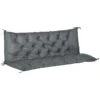 Outsunny Bench Cushion 3 Seater - Dark Grey