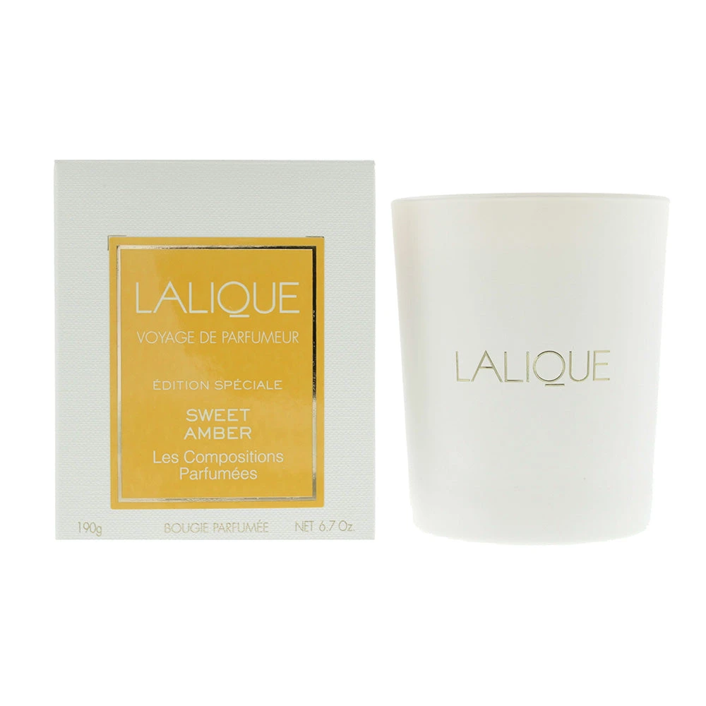 Lalique Sweet Amber Candle 190g 1 Lalique Sweet Amber Candle 190g