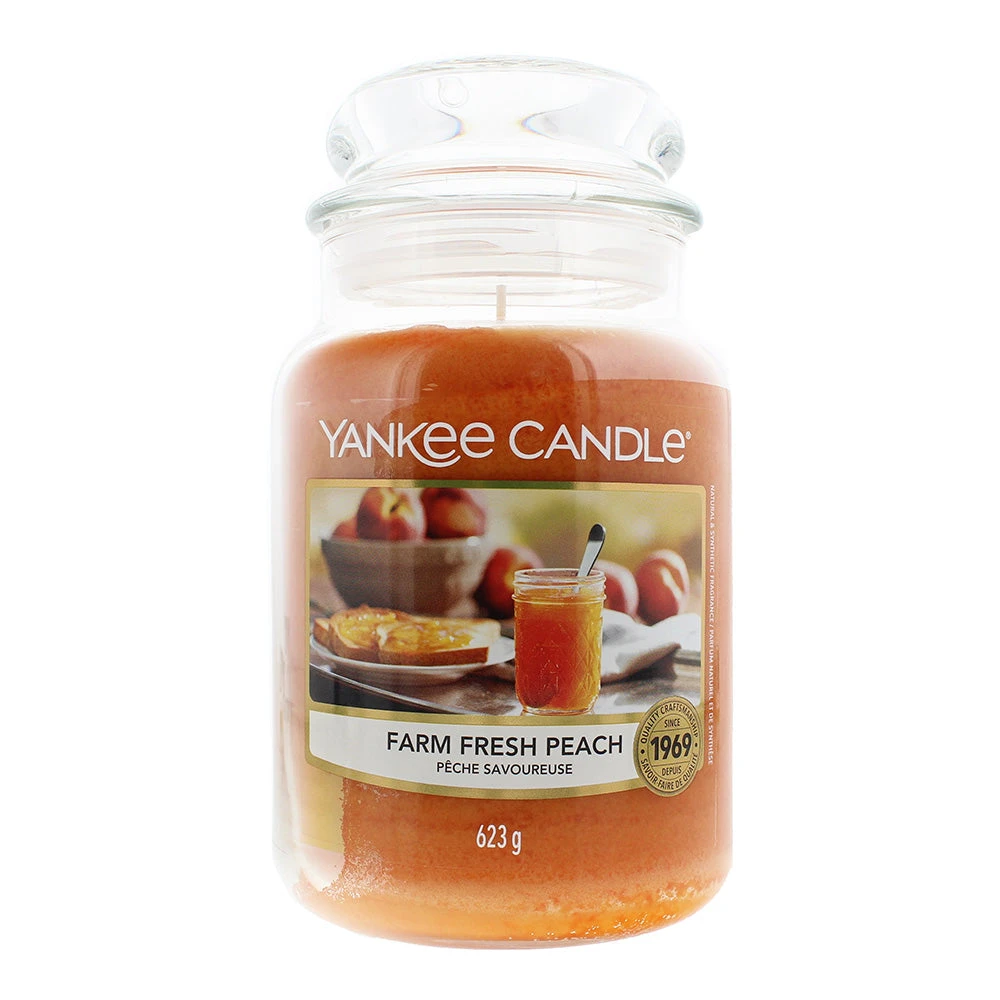 Yankee Candle Yankee Farm Fresh Peach Candle 623g 1 Yankee Candle Yankee Farm Fresh Peach Candle 623g