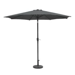 Silver & Stone Parasol Crank & Tilt 2.7m - Charcoal