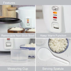 Quest Rice Cooker 0.8L - White -Home Furnishing Serie Shop 1503388 4