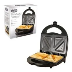 Quest 800W 2 Slice Sandwich Maker - Black -Home Furnishing Serie Shop 1505139