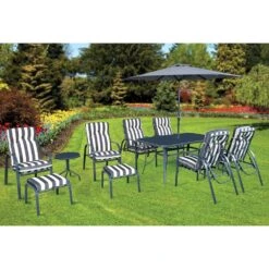 Silver & Stone Windsor Outdoor 11 Piece Furniture Set - Grey 8 Silver & Stone Windsor Outdoor 11 Piece Furniture Set - Grey -Home Furnishing Serie Shop 1523280577 21362900
