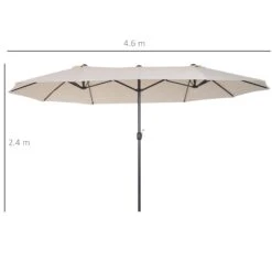 Oasis 4.6 M Double Sided Garden Parasol - Cream -Home Furnishing Serie Shop 1624009777 28250200 21f9c0b4 6c86 48b2 b4ec dcf8ecf5da08