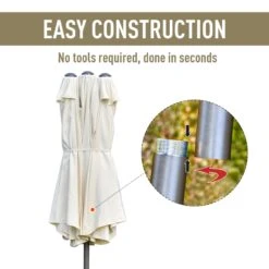 Oasis 4.6 M Double Sided Umbrella Parasol - White 12 Oasis 4.6 M Double Sided Umbrella Parasol - White -Home Furnishing Serie Shop 1624014802 54607400 8c3f6f35 0abb 433d 9f20 68684bf794d6