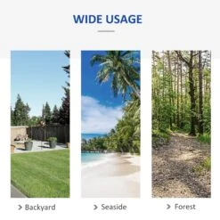 Outsunny Hammock With Metal Stand And Carrying Bag -Home Furnishing Serie Shop 1624015114 87998800