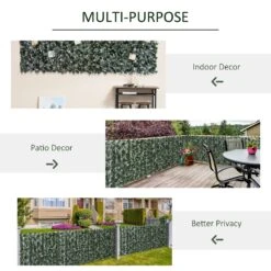 Outsunny Artifical Leaf Trellis - Dark Green 13 Outsunny Artifical Leaf Trellis - Dark Green -Home Furnishing Serie Shop 1624015203 22984100