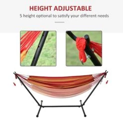 Outsunny Hammock With Metal Stand And Carrying Bag . -Home Furnishing Serie Shop 1624015222 53014400