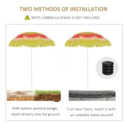 Oasis Hawaiian Style Garden Umbrella Parasol With Tilt - Multi Colour 11 Oasis Hawaiian Style Garden Umbrella Parasol With Tilt - Multi Colour -Home Furnishing Serie Shop 1624015515 98949100 e74f1ee1 6819 4a3a 95b6 719f6f070432