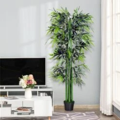 Outsunny 1.8 M Artificial Bamboo Plant With Pot - Green/Black 13 Outsunny 1.8 M Artificial Bamboo Plant With Pot - Green/Black -Home Furnishing Serie Shop 1624015630 40488500 9dfd8ecb f5cd 47fb 9180 6848a71447dd