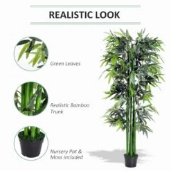 Outsunny 1.8 M Artificial Bamboo Plant With Pot - Green/Black 14 Outsunny 1.8 M Artificial Bamboo Plant With Pot - Green/Black -Home Furnishing Serie Shop 1624015638 79368400 fbcacbaf f86f 4978 b462 c3d42f51654b