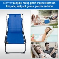 Outsunny Sun Lounger With Pillow - Blue -Home Furnishing Serie Shop 1624015762 16232700 1ec2c22f 9370 425f 88ee 3d0a6b8b2ac2