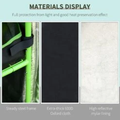 Outsunny Hydroponic Plant Grow Tent 80L X 80W X 160Hcm 13 Outsunny Hydroponic Plant Grow Tent 80L X 80W X 160Hcm -Home Furnishing Serie Shop 1624015784 83544000 f094942c d650 44cc 9db9 ed4e63238278