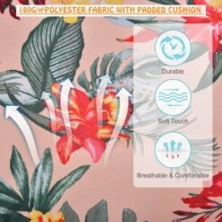 Outsunny Hanging Rope Frame Hammock Chair - Floral -Home Furnishing Serie Shop 1624016010 90768200 1feb5e19 5cf6 4296 9e34 a8265a9d09cf