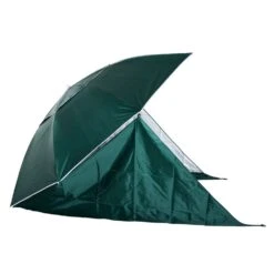 Outsunny Beach Canopy Parasol With Side Panels 2 M- Green