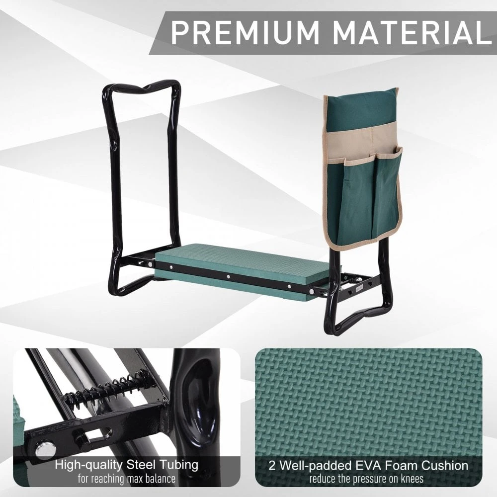 Outsunny Steel Frame Garden Kneeler With Resting Foam Pad 8 Outsunny Steel Frame Garden Kneeler With Resting Foam Pad - Image 8