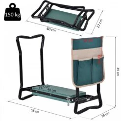 Outsunny Steel Frame Garden Kneeler With Resting Foam Pad 10 Outsunny Steel Frame Garden Kneeler With Resting Foam Pad -Home Furnishing Serie Shop 1624016146 98692500