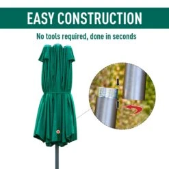 Outsunny 4.6 M Double Sided Umbrella Parasol With Cross Base - Dark Green -Home Furnishing Serie Shop 1624025886 45640200 4a00e546 b546 4f5e b3d4 2d09df113fbc