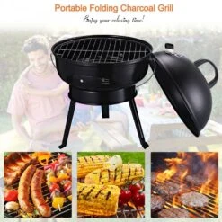 Outsunny Compact Portable Metal BBQ Grill - Black -Home Furnishing Serie Shop 1624026223 43833000 1164849c 19ae 4d23 939c 38e7edcc6ddb