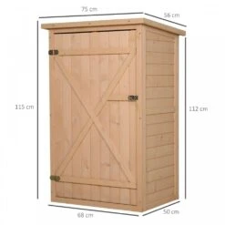 Outsunny 1.8 X 2.4ft Small Fir Wood Garden Storage Shed With Shelves 10 Outsunny 1.8 X 2.4ft Small Fir Wood Garden Storage Shed With Shelves -Home Furnishing Serie Shop 1624028302 01257800