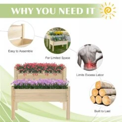 Outsunny 2-Piece Solid Fir Wood Plant Raised Bed 13 Outsunny 2-Piece Solid Fir Wood Plant Raised Bed -Home Furnishing Serie Shop 1624029657 40117500 6de570ed d342 42b8 b933 bc1f4d5cfa6d