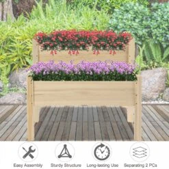 Outsunny 2-Piece Solid Fir Wood Plant Raised Bed 15 Outsunny 2-Piece Solid Fir Wood Plant Raised Bed -Home Furnishing Serie Shop 1624029661 33286000 594133c8 c40b 4e4f 9053 b46b7adb6fbb