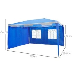 Oasis 4 X 3 M Steel Frame Gazebo/ Party Tent With Window - Blue 10 Oasis 4 X 3 M Steel Frame Gazebo/ Party Tent With Window - Blue -Home Furnishing Serie Shop 1624030546 09348700 0a685474 6d01 494c aaf8 a5cac4b66063