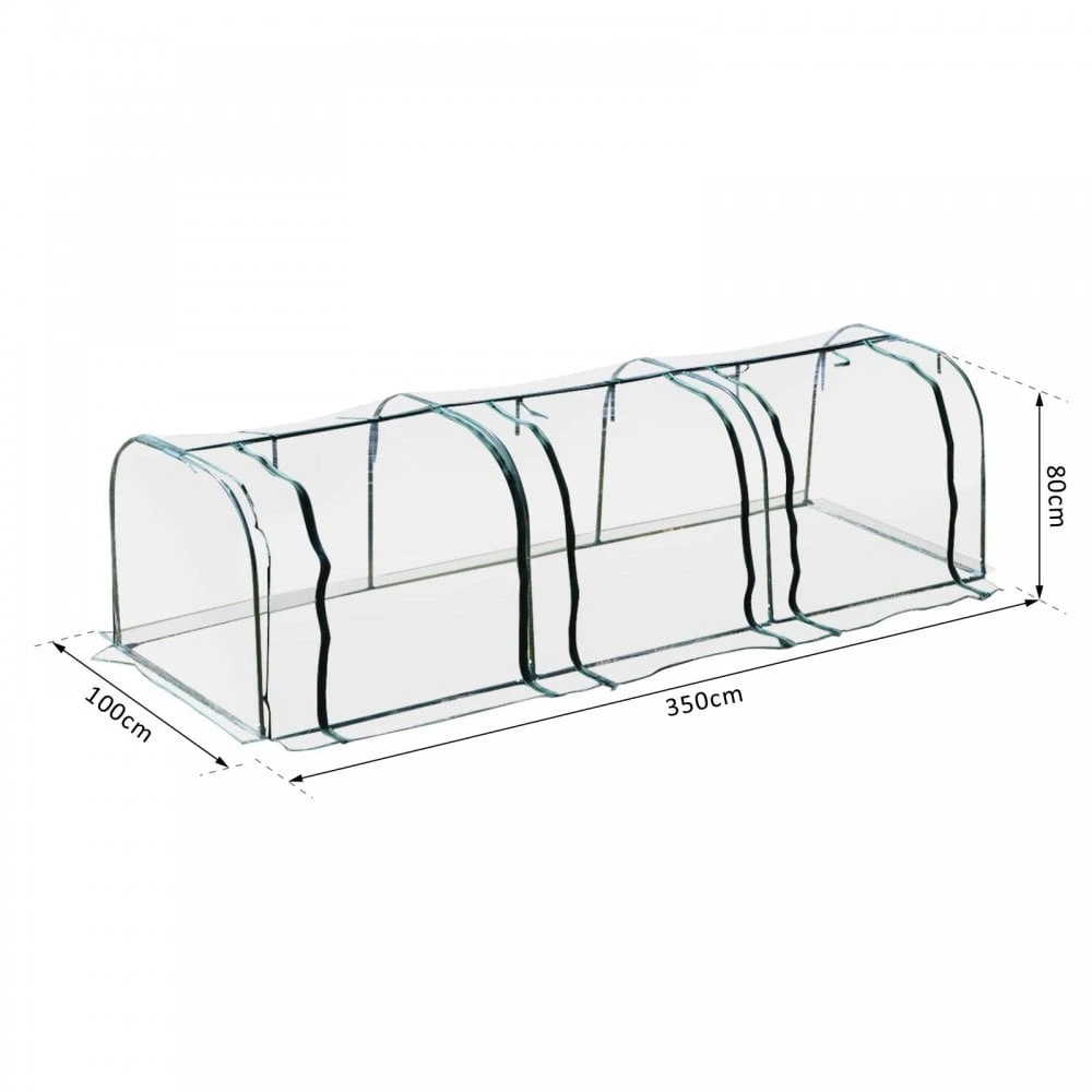 Steel Frame Portable Plastic Cover Greenhouse 3 Steel Frame Portable Plastic Cover Greenhouse - Image 3