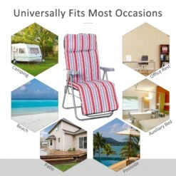 Outsunny Lounger Set - Red/White -Home Furnishing Serie Shop 1624031714 88792300 177cc29b c86a 4216 953f 658c0cf9df40