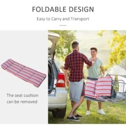 Outsunny Lounger Set - Red/White -Home Furnishing Serie Shop 1624031727 09066100 1d4ac25a 12c7 47ba 8206 ce85a88f5a5c