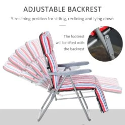 Outsunny Lounger Set - Red/White -Home Furnishing Serie Shop 1624031731 20596800 833635ef c500 41e9 86f5 4961ae5cf4e1
