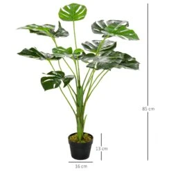 OUTSUNNY Artificial Monstera Plant Tree With Pot 85cm -Home Furnishing Serie Shop 1624032021 65742900 81044fc4 b80a 4989 9de0 2418fdcb6ccd