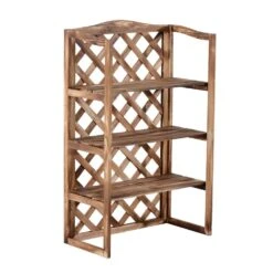 3 Tier Wooden Flower Stand