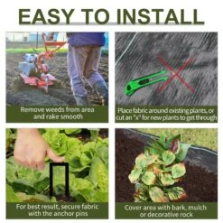 Outsunny 1 X 50 M Fabric Landscape Weed Barrier 9 Outsunny 1 X 50 M Fabric Landscape Weed Barrier -Home Furnishing Serie Shop 1624271045 03208300