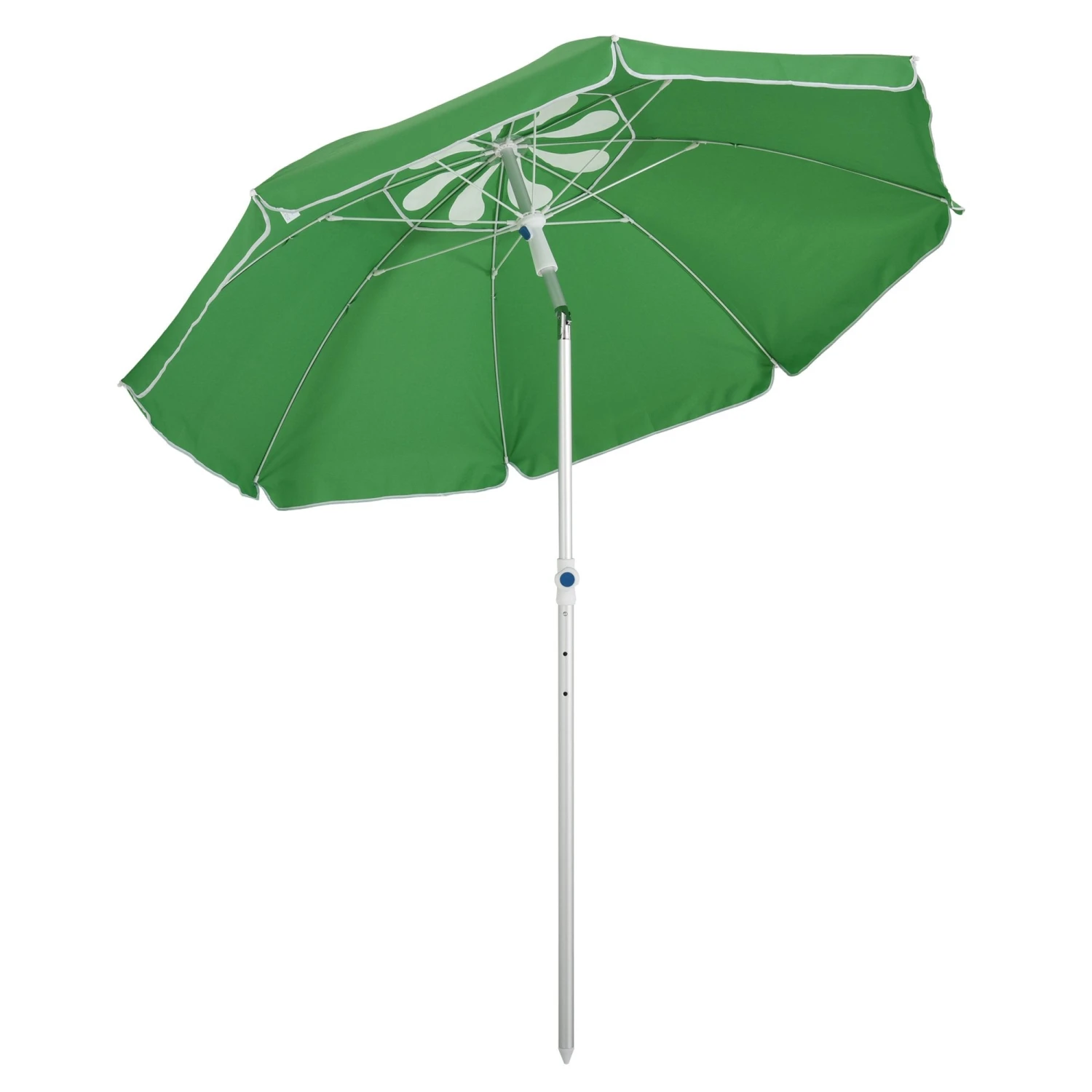 Oasis 1.9 M Beach Umbrella Parasol With Ajustable Angle And Carry Bag - Green 1 Oasis 1.9 M Beach Umbrella Parasol With Ajustable Angle And Carry Bag - Green