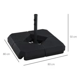 Outsunny 4PCs Fillable Parasol Base W/ Steel Cross Base Garden Umbrella Stand Weight Umbrella Sand Water Plastic Black 11 Outsunny 4PCs Fillable Parasol Base W/ Steel Cross Base Garden Umbrella Stand Weight Umbrella Sand Water Plastic Black -Home Furnishing Serie Shop 1624275421 33130200 6cc4faf2 45ba 4fdc bcdf a80bafeccf41