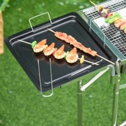 Outsunny Large Stainless Steel Charcoal BBQ Grill - Silver 11 Outsunny Large Stainless Steel Charcoal BBQ Grill - Silver -Home Furnishing Serie Shop 1624275532 36279000 2cdbcb96 d24a 4e7b 969e 25c4f82230bc