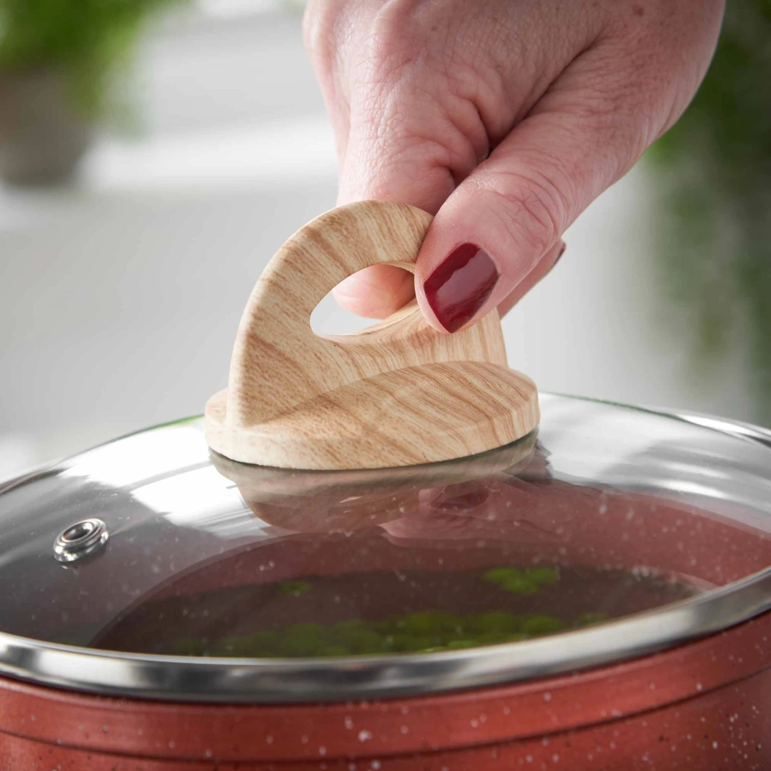 Lewis's Sovereign Stone Copper 3 Piece Sauce Pan Set With Soft Touch Handle 6 Lewis's Sovereign Stone Copper 3 Piece Sauce Pan Set With Soft Touch Handle - Image 6