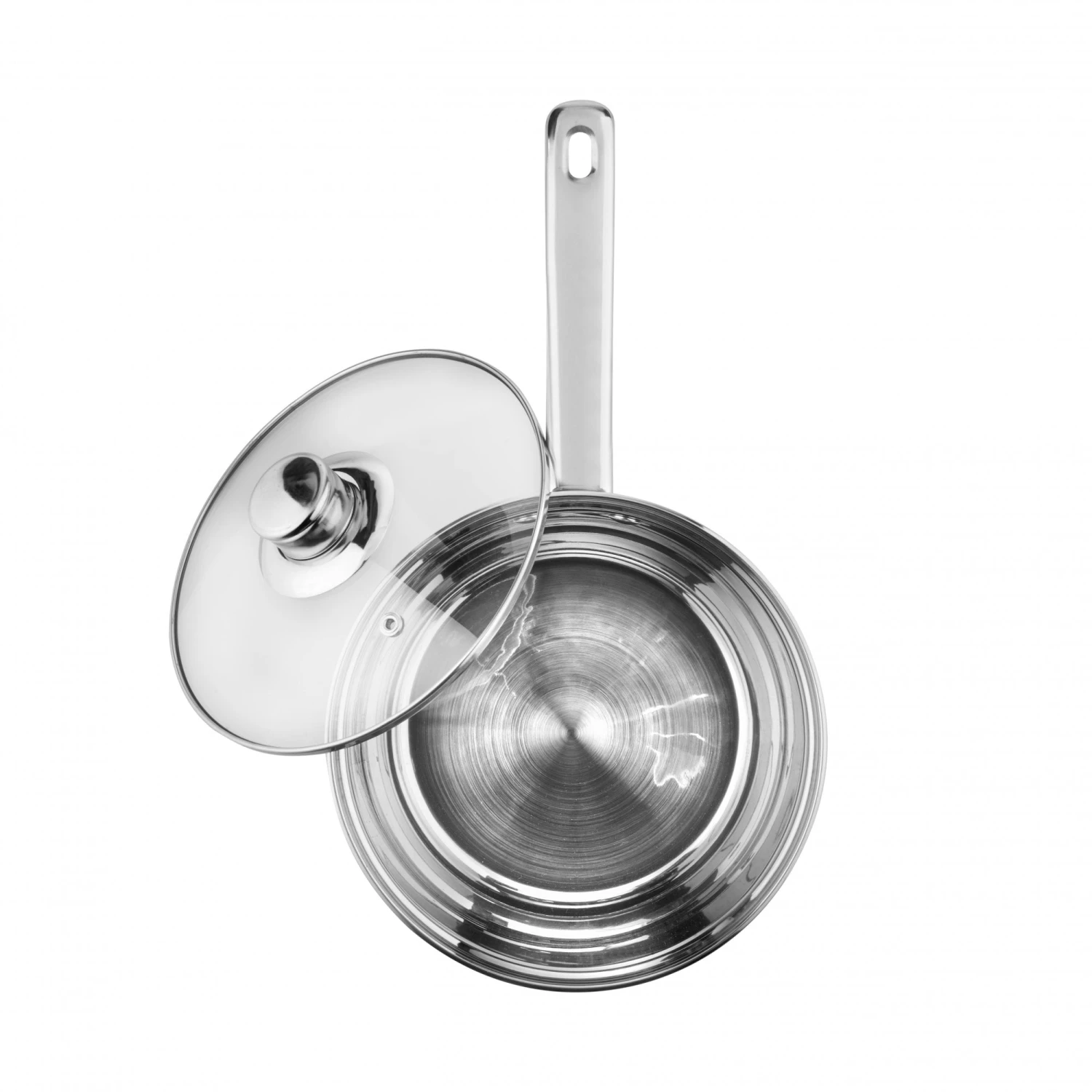 Lewis's Stainless Steel Saucepan 20cm - Silver 3 Lewis's Stainless Steel Saucepan 20cm - Silver - Image 3