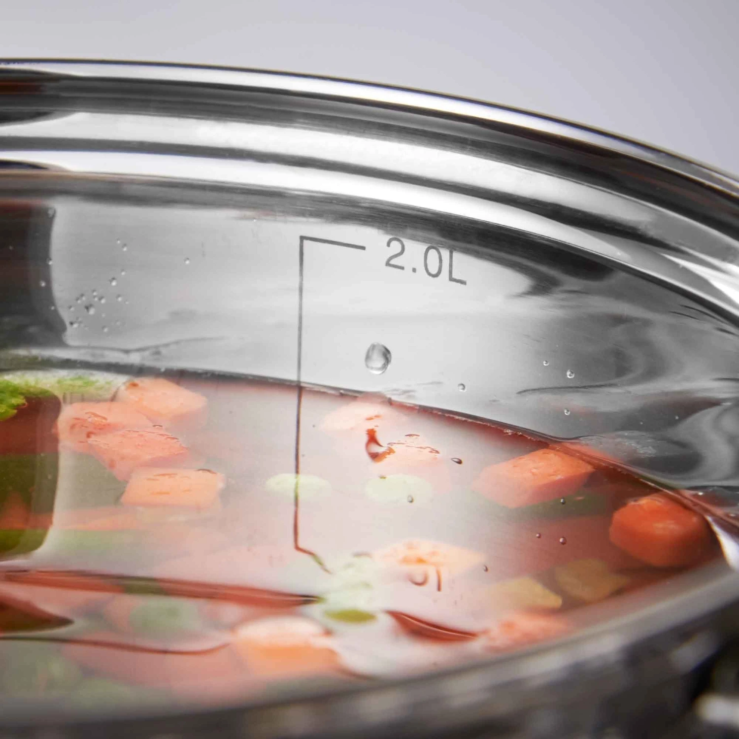 Lewis's Stainless Steel Saucepan 20cm - Silver 4 Lewis's Stainless Steel Saucepan 20cm - Silver - Image 4