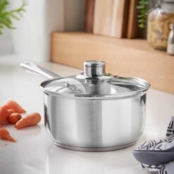 Lewis's Stainless Steel Saucepan 20cm - Silver 15 Lewis's Stainless Steel Saucepan 20cm - Silver -Home Furnishing Serie Shop 1639571251 99175600