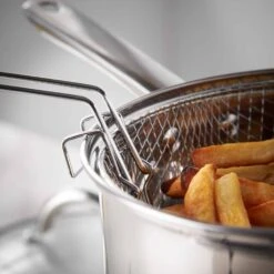 Lewis's Stainless Steel Chip Pan 22cm With 20cm Basket And Lid - Silver 13 Lewis's Stainless Steel Chip Pan 22cm With 20cm Basket And Lid - Silver -Home Furnishing Serie Shop 1639571692 28729100