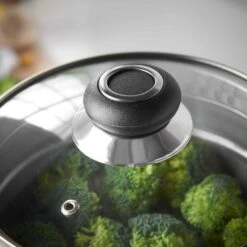 Lewis's Stainless Steel 3 Tier Steamer Pan With Glass - Silver -Home Furnishing Serie Shop 1639571747 43975000