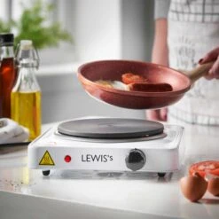 Lewis's Hotplate Single 1500W - White -Home Furnishing Serie Shop 1644492286 98640500